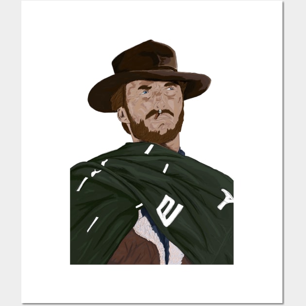 Clint Eastwood Wall Art by Swadeillustrations